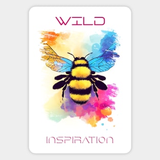 Bee Wild Nature Animal Colors Art Painting Magnet